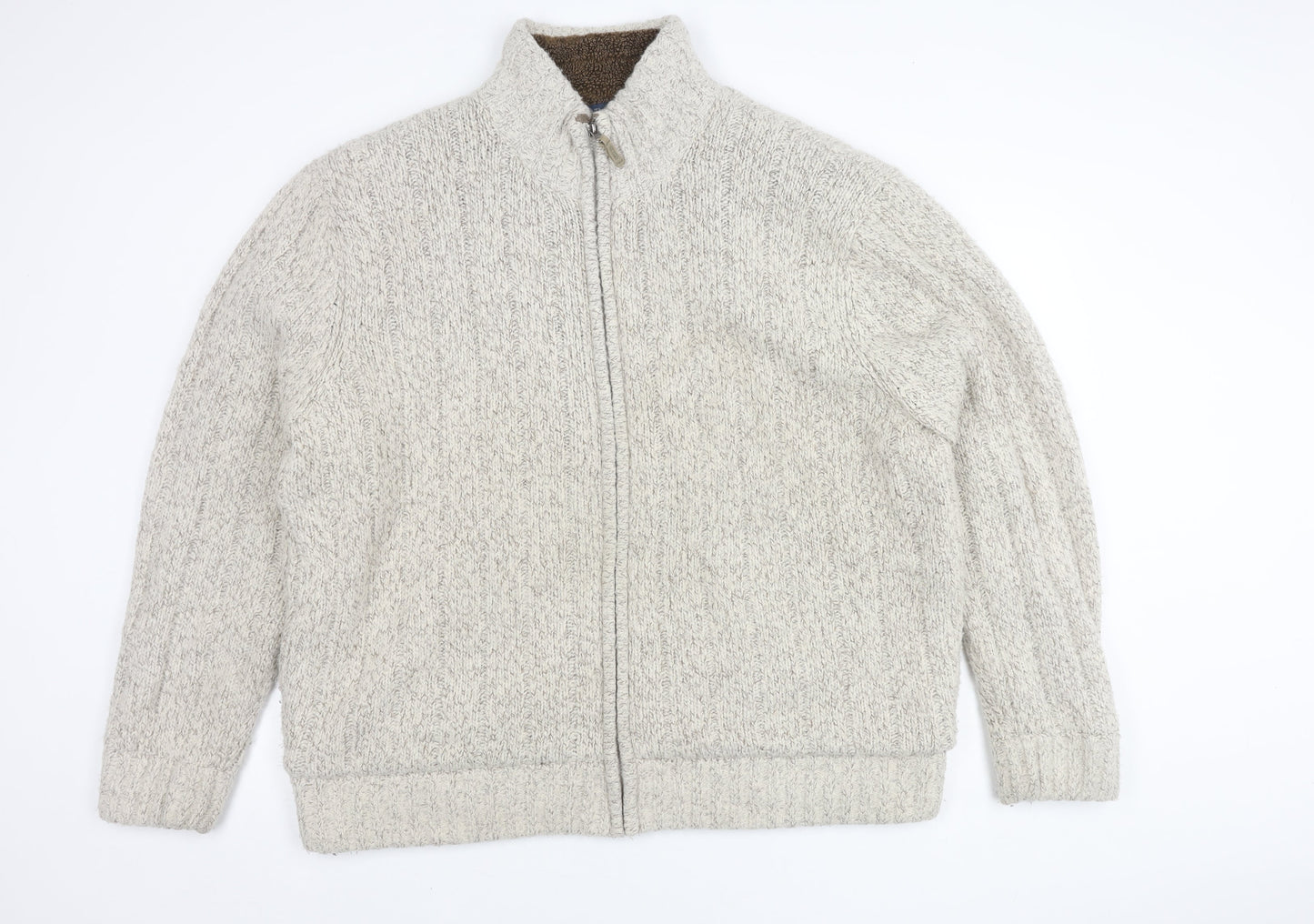 Atlantic Bay Men's Brown 2XL Full Zip Jacket