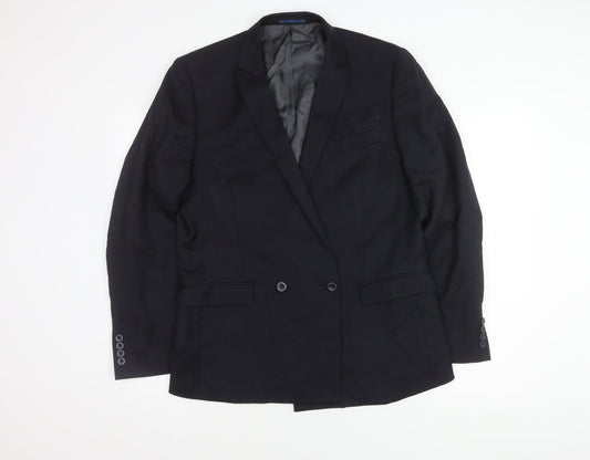 Mens UK Size 42 DKNY Regular Black Suit Jacket