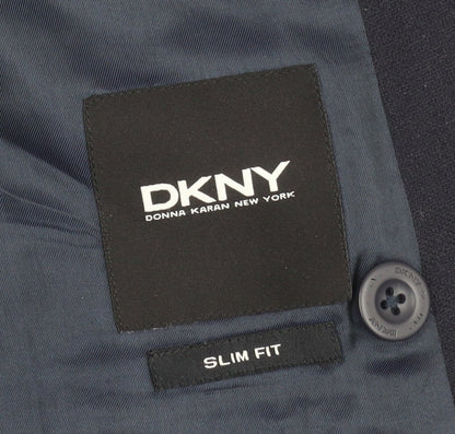 Mens UK Size 42 DKNY Regular Black Suit Jacket