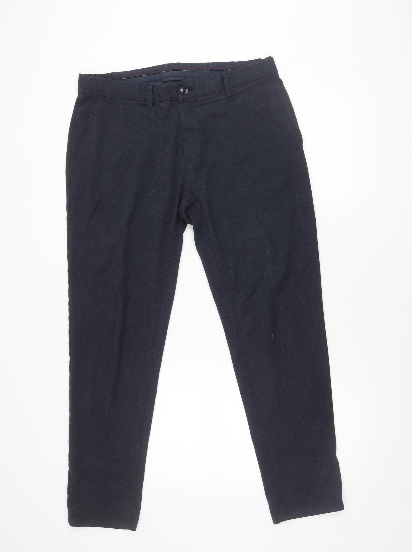 Zara Men's Blue Chino Trousers Size 32