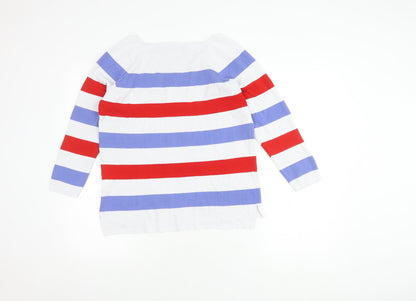 Jessica Graaf Women's XL Striped Knit Top, Long Sleeve