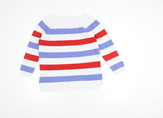 Jessica Graaf Women's XL Striped Knit Top, Long Sleeve