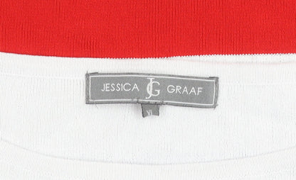Jessica Graaf Women's XL Striped Knit Top, Long Sleeve