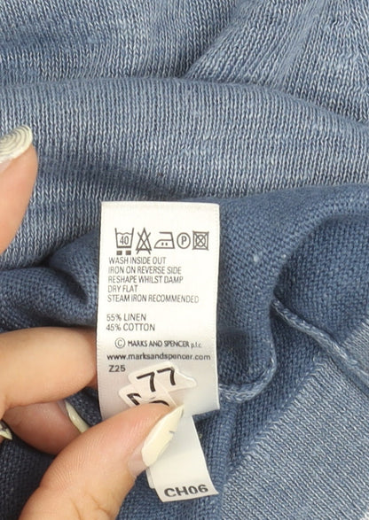 Marks and Spencer Men's Blue Pullover Jumper M