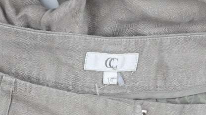 Womens UK Size 14 CC  Casual Beige Trousers