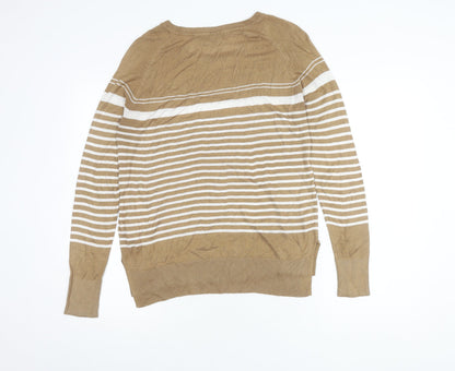 Womens UK Size 12 NEXT Beige Pullover Jumper