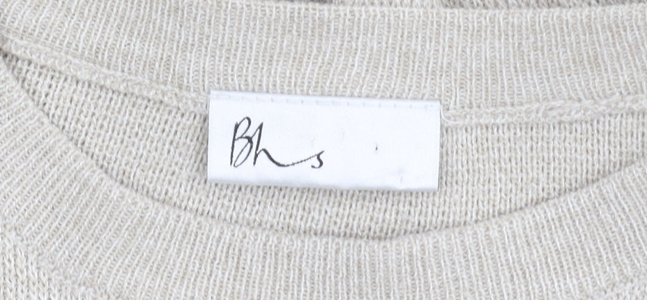 Womens UK Size 14 BHS Beige Pullover Jumper