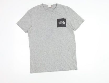 The North Face Men's Grey T-Shirt, Small, Cotton Blend