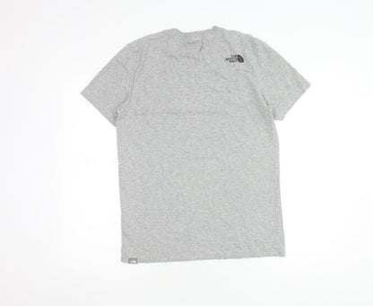The North Face Men's Grey T-Shirt, Small, Cotton Blend