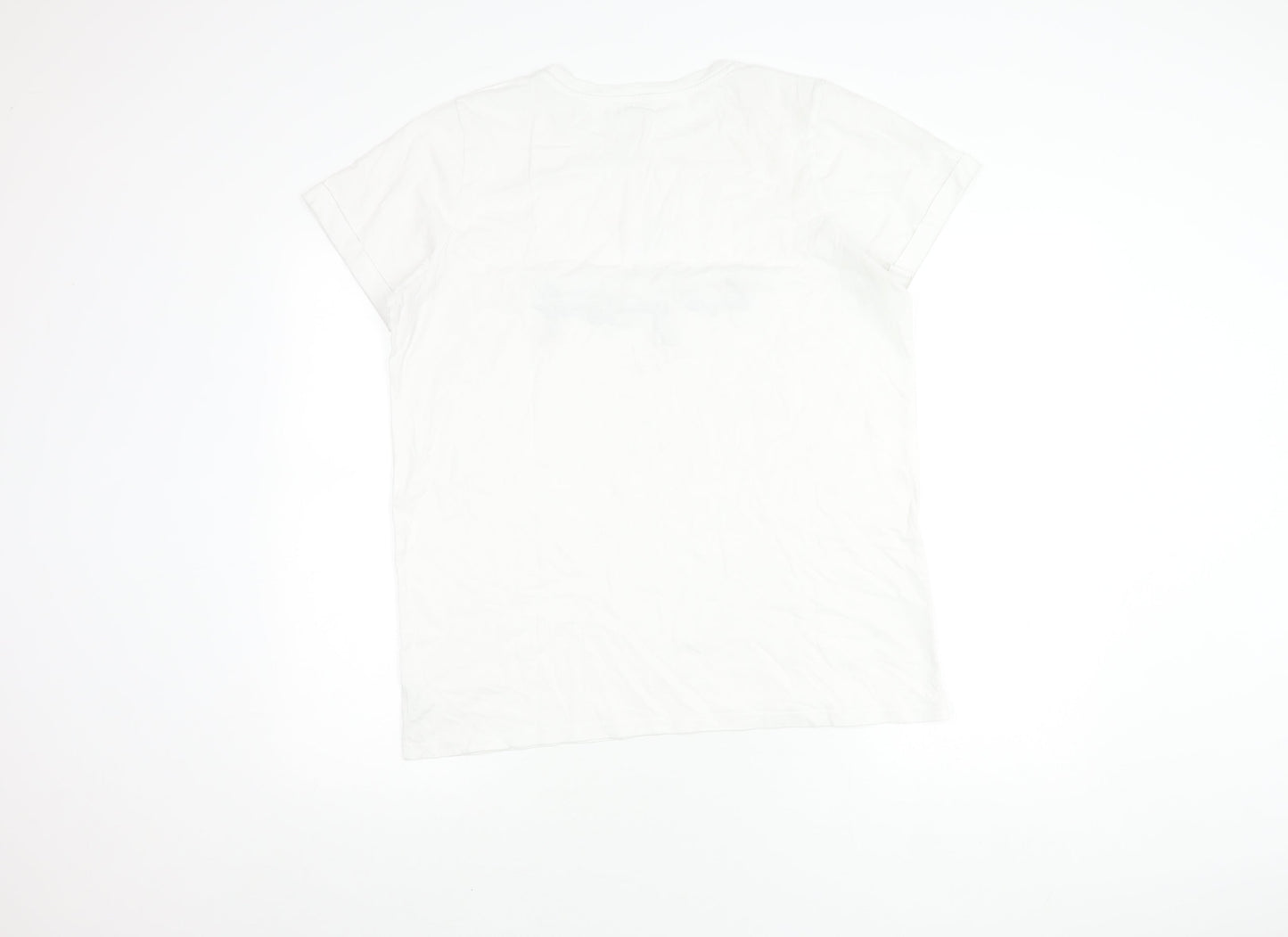 Womens UK Size 12 River Island White  T-Shirt