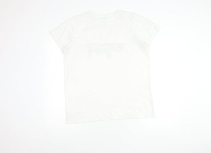 Womens UK Size 12 River Island White  T-Shirt