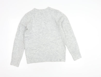 Womens UK Size 10 Bonmarché Grey Pullover Jumper