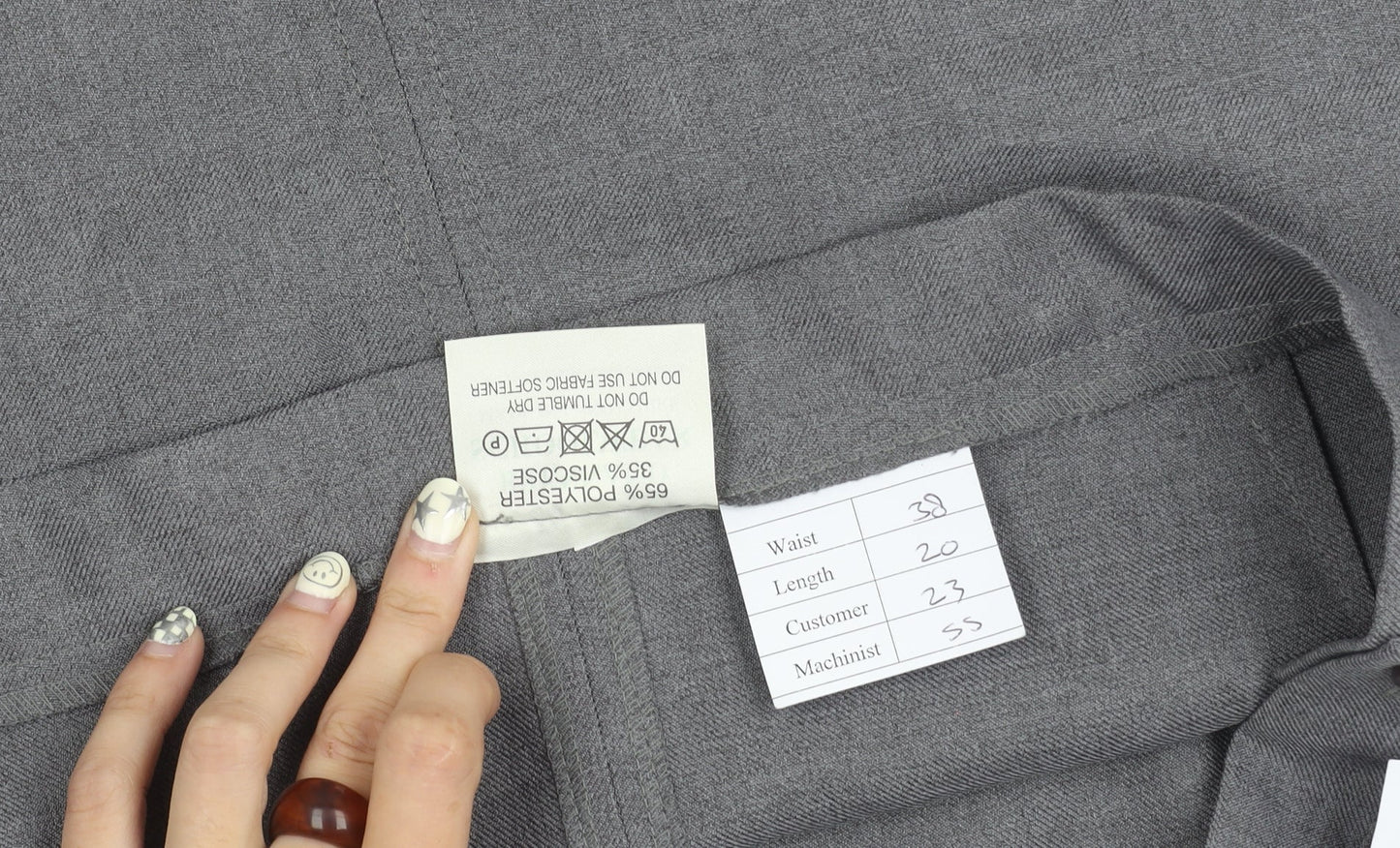 Brennand Schoolwear Grey Women's Pencil Skirt, Size 10