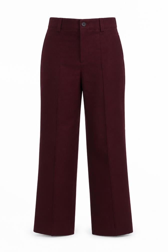 Womens UK Size S Zara Regular Fit  Red Trousers