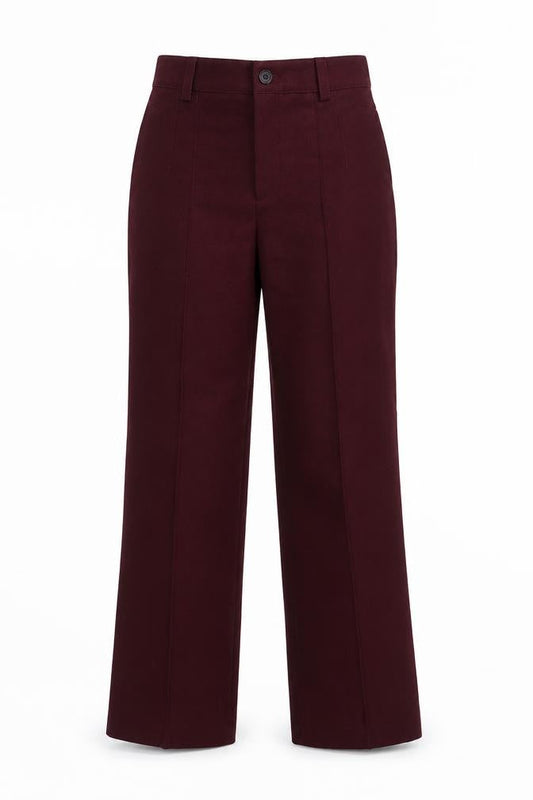 Womens UK Size S Zara Regular Fit  Red Trousers