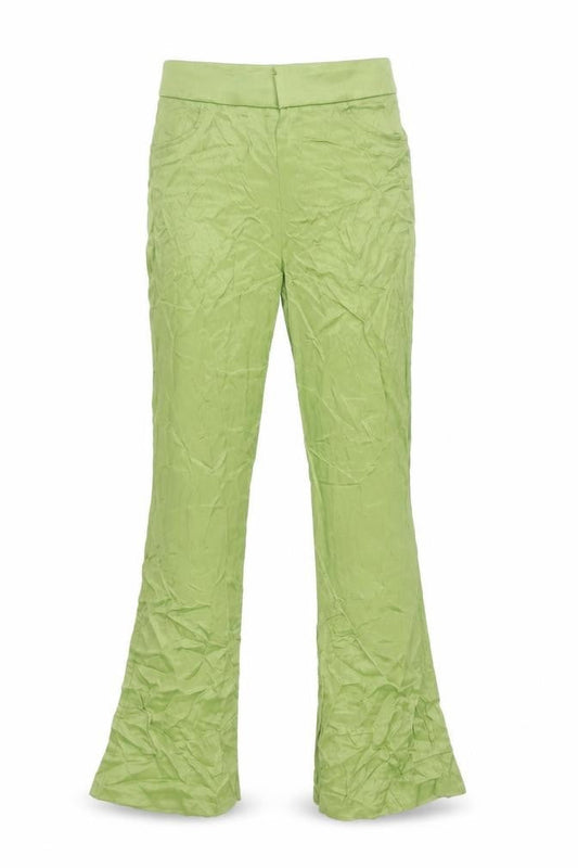 Womens UK Size S Zara Regular Fit Casual Green Trousers