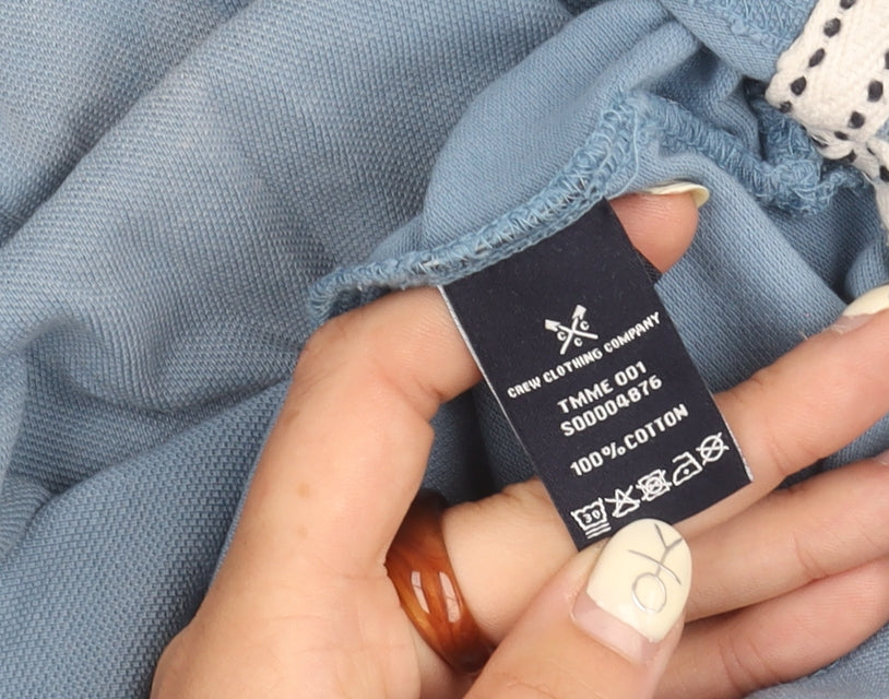 Crew Clothing Men's Blue Polo Shirt M - Stylish & Comfy