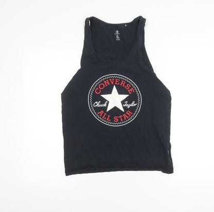 Mens UK Size S Converse Black  T-Shirt