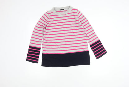 Womens UK Size 10 M&Co Pink Basic T-Shirt