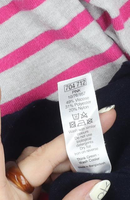 Womens UK Size 10 M&Co Pink Basic T-Shirt