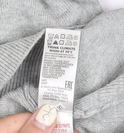 Womens UK Size M Marks and Spencer Grey Pullover Jumper