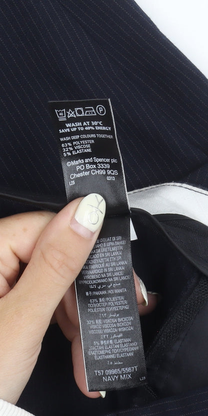 Womens UK Size 10 Marks and Spencer   Black Trousers