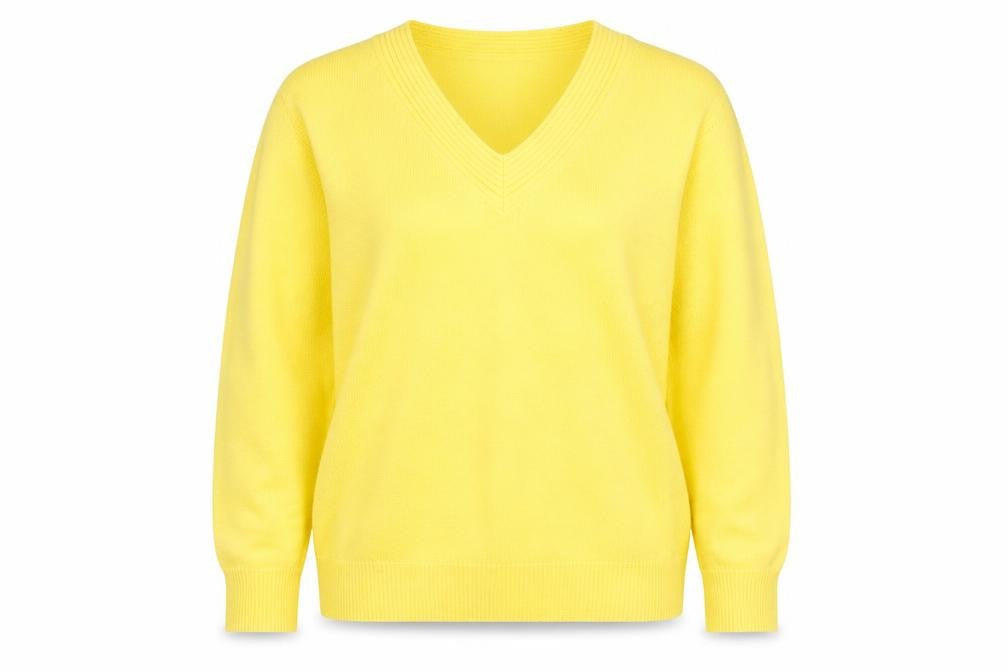 Womens UK Size XL Damart Yellow Pullover Jumper