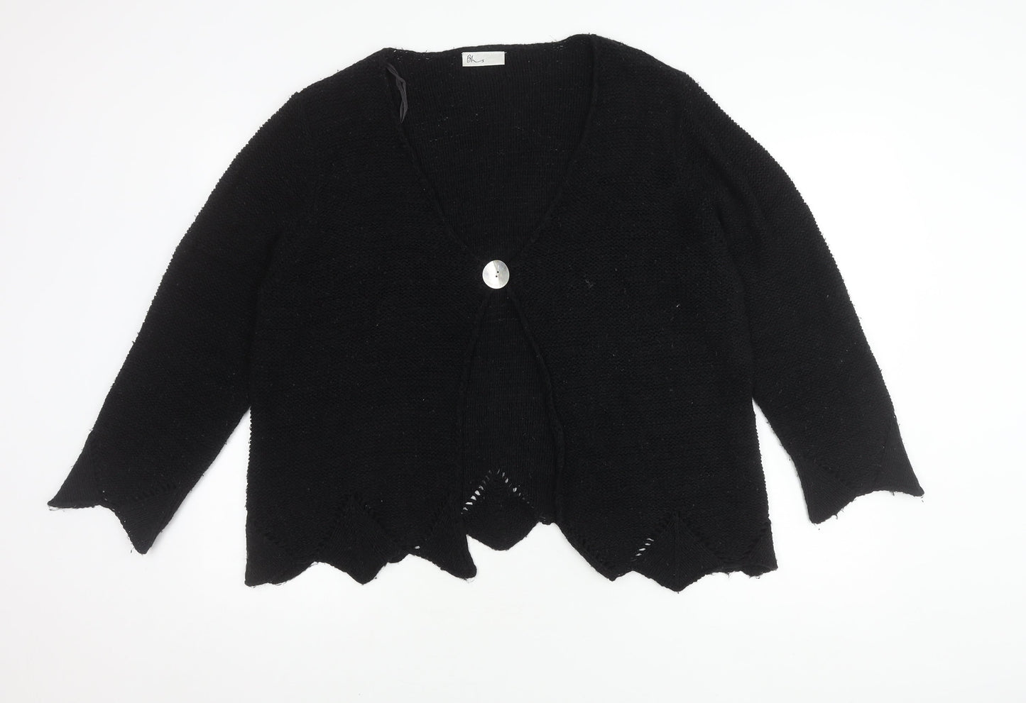 Womens UK Size 20 BHS Black Cardigan Jumper