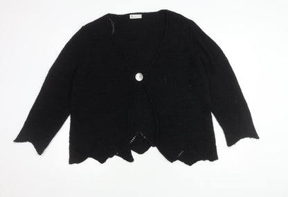 Womens UK Size 20 BHS Black Cardigan Jumper