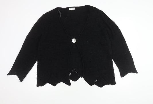 Womens UK Size 20 BHS Black Cardigan Jumper