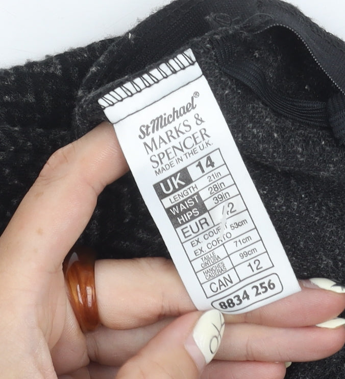 Marks and Spencer Women's Grey Pencil Skirt Size 14