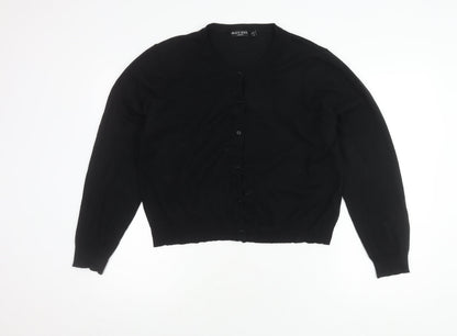 Womens UK Size 12 Brave Soul Black Cardigan Jumper