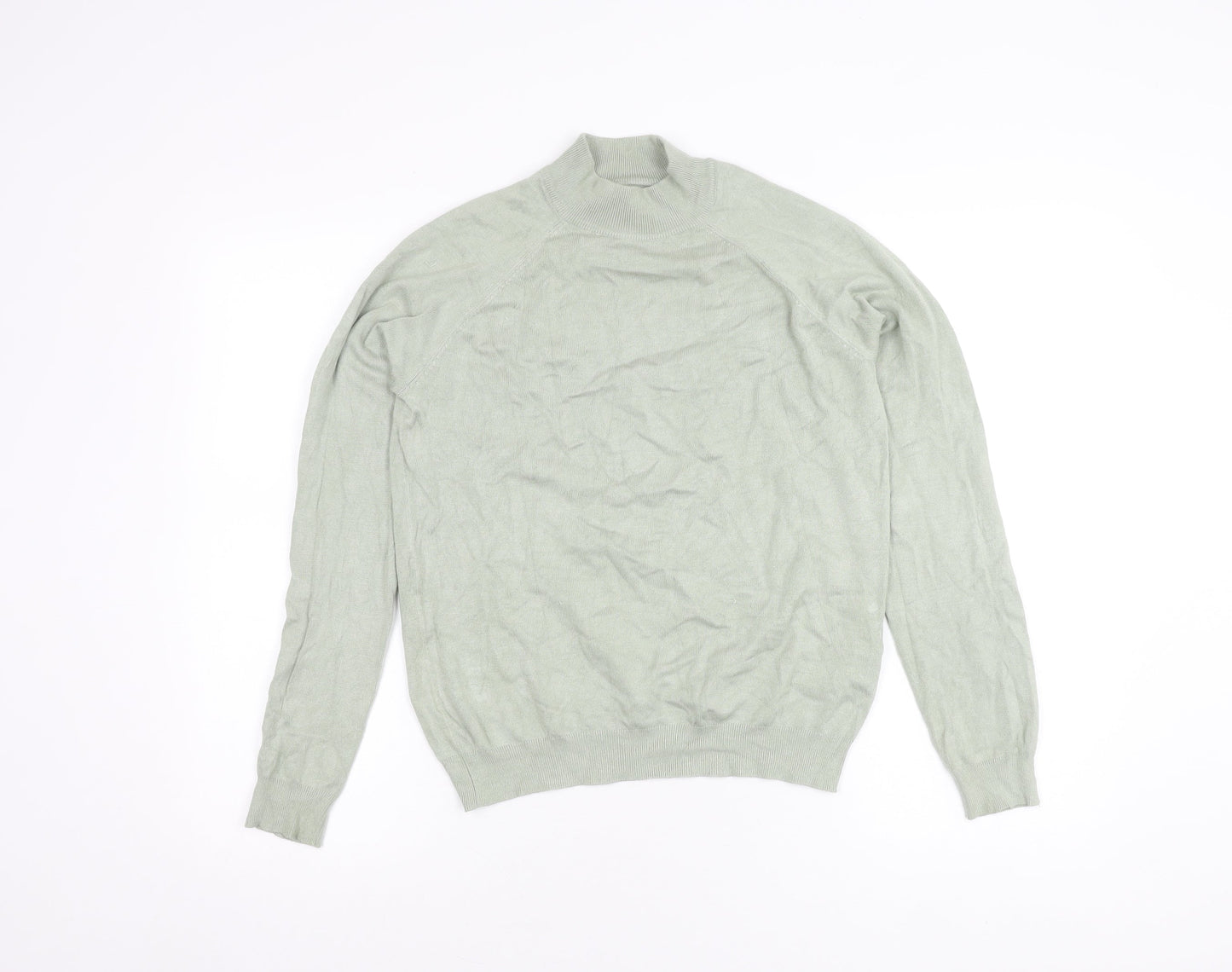 Womens UK Size M Pieces Green Pullover Jumper
