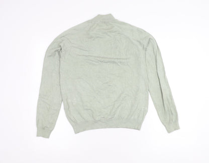 Womens UK Size M Pieces Green Pullover Jumper