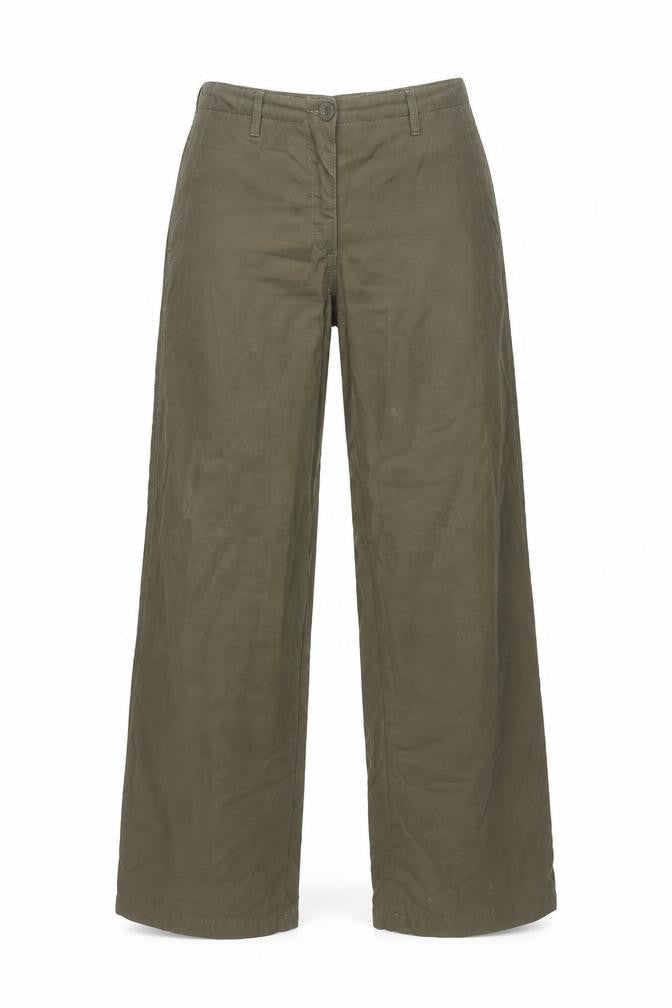 Womens UK Size 10 Calvin Klein Regular Fit Khakis Green Trousers