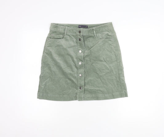 Marks and Spencer Green Women's Skirt, Size 12