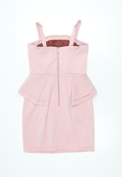 H&M Women's Pink Strappy Dress Size 10