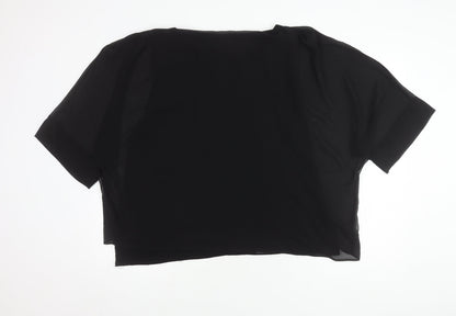 Womens UK Size XL Wallis Black Basic Blouse