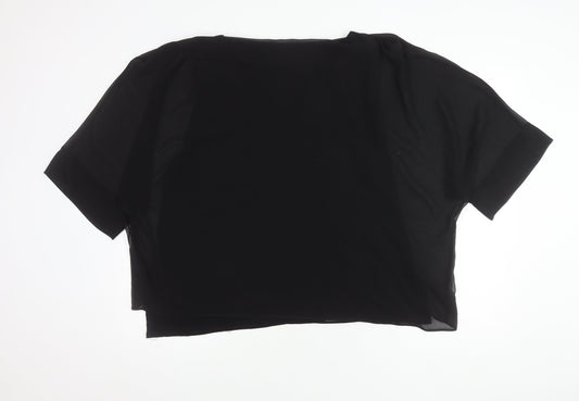 Womens UK Size XL Wallis Black Basic Blouse