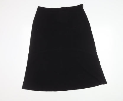 Berkertex Women's Black A-Line Midi Skirt Size 16