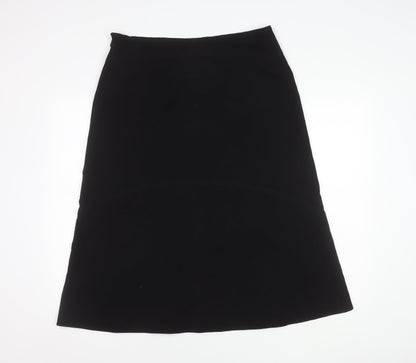 Berkertex Women's Black A-Line Midi Skirt Size 16