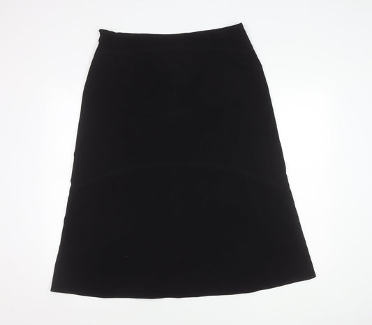 Berkertex Women's Black A-Line Midi Skirt Size 16