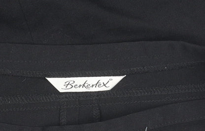Berkertex Women's Black A-Line Midi Skirt Size 16