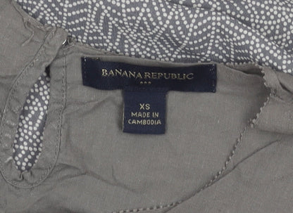 Banana Republic Women's Grey XS Blouse Sleeveless
