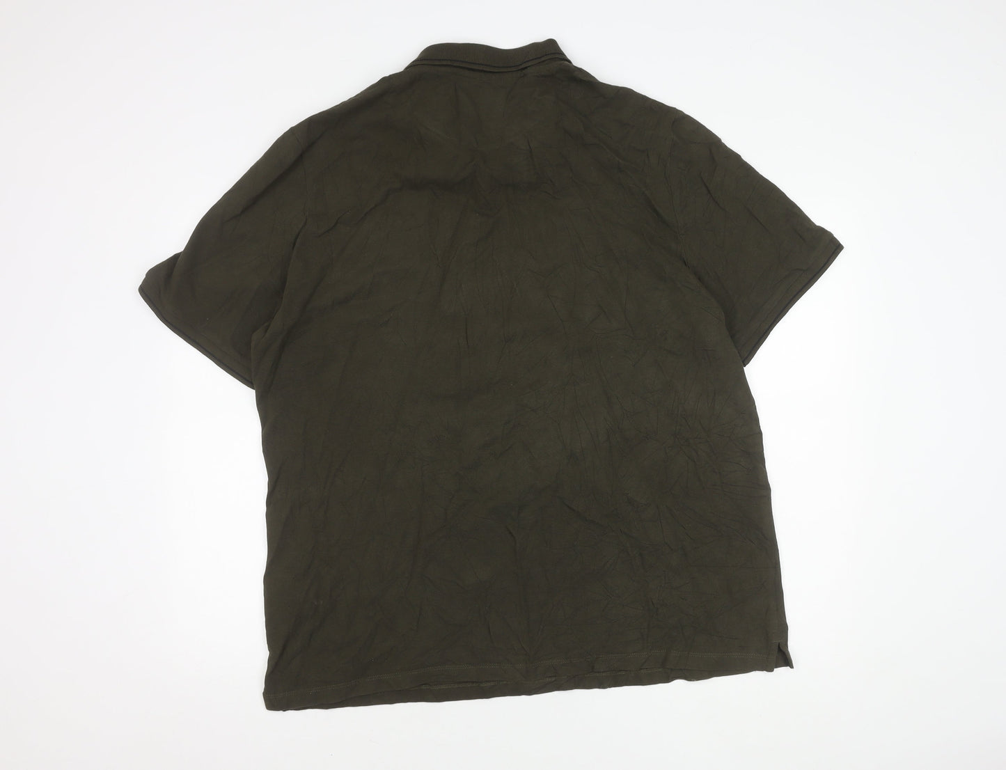 Lyle & Scott Men's Green 2XL Relaxed Fit Polo Shirt