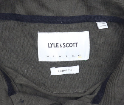 Lyle & Scott Men's Green 2XL Relaxed Fit Polo Shirt