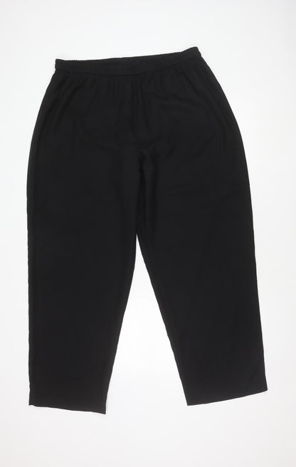 Roman Originals Black Women Trousers Size 22