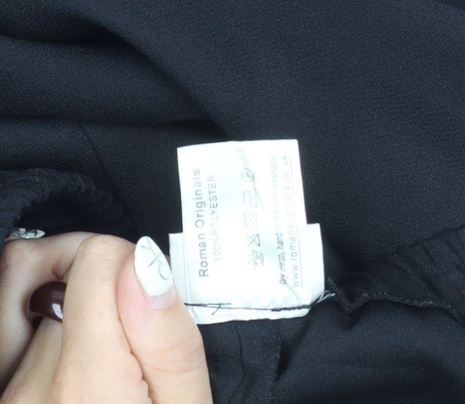 Roman Originals Black Women Trousers Size 22