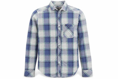 Front view of Hilfiger Denim Men's Multicoloured Plaid Shirt S