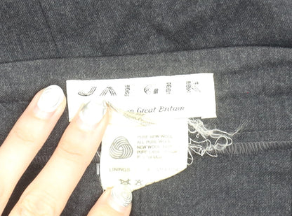 Jaeger Women's Black Wool Pencil Skirt Size 14